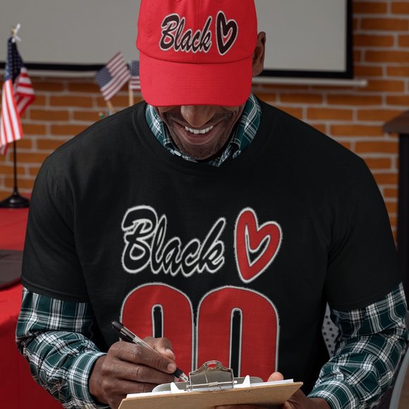 SBC Red Black Love Hat - Picture 9 of 11